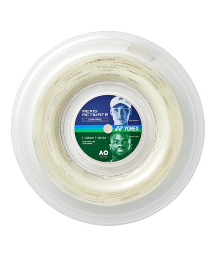 Yonex Tennissaite Rexis Activate (Komfort+Kontrolle) weiss 200m Rolle